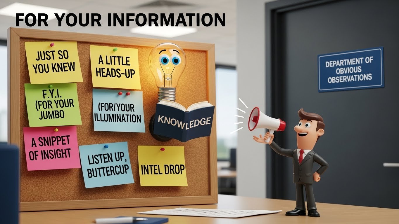 For Your Information