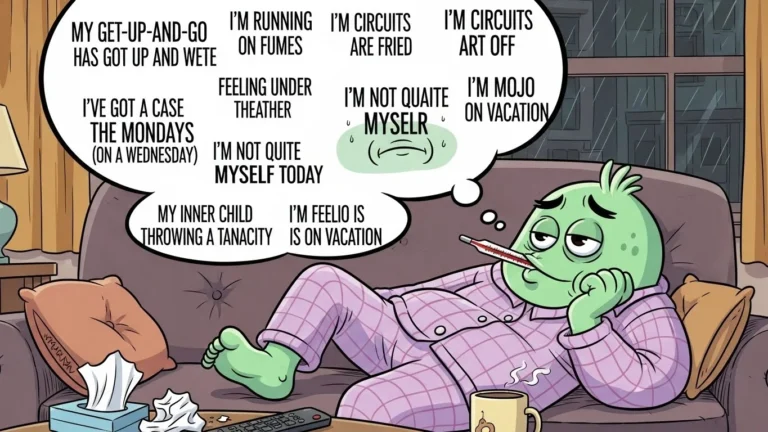 other ways to say I Am Not Feeling Well