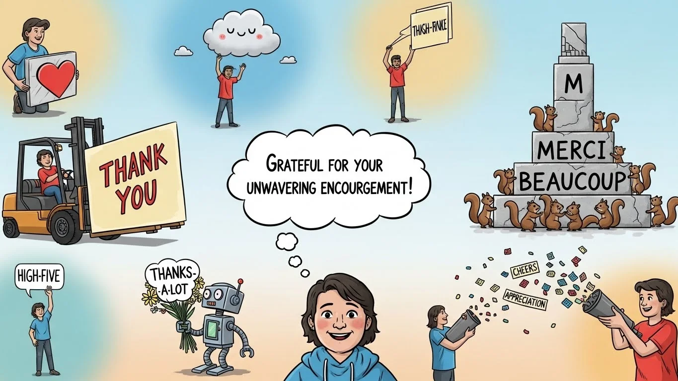 other ways to say Thank You for Your Support