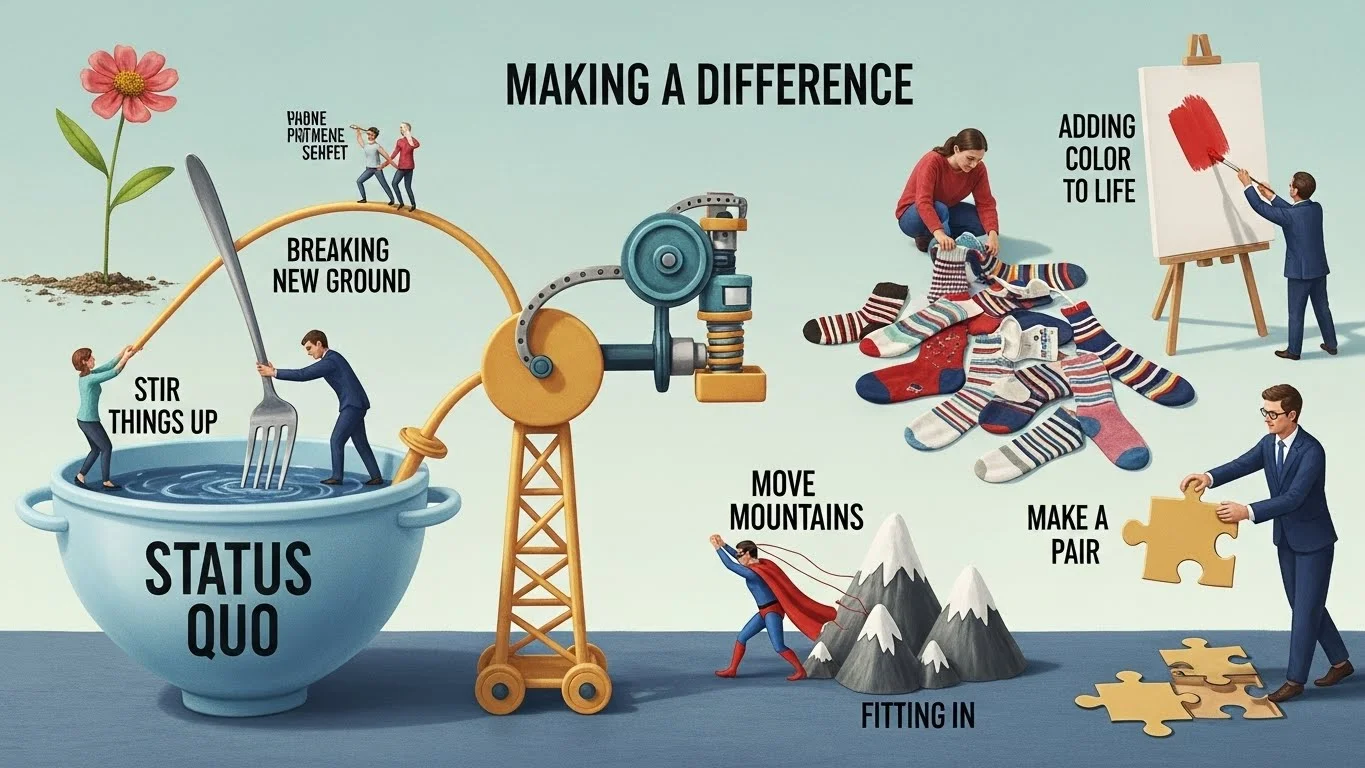 Other ways to say “Make a Difference”