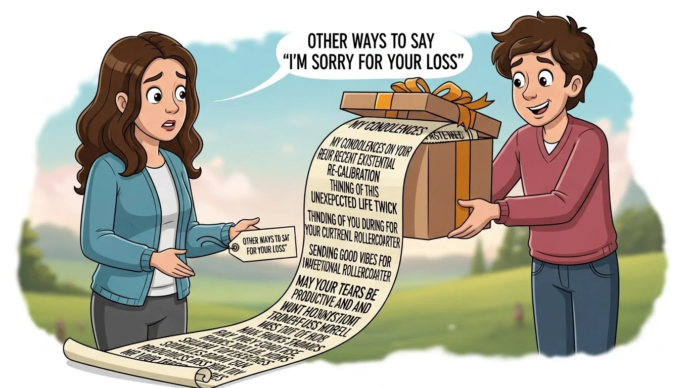 other ways to say i'm sorry for your loss 
