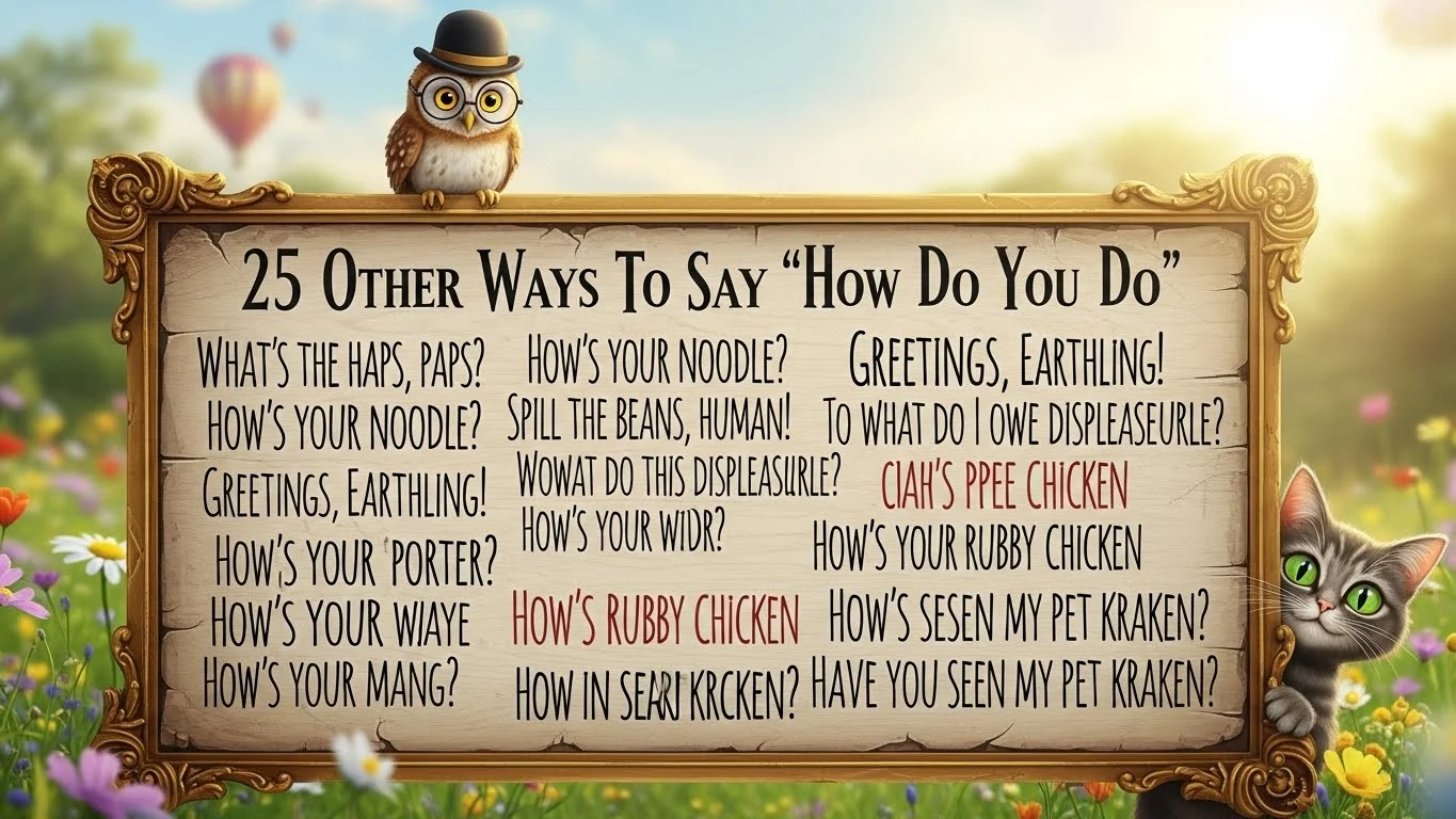 other ways to say How Do You Do