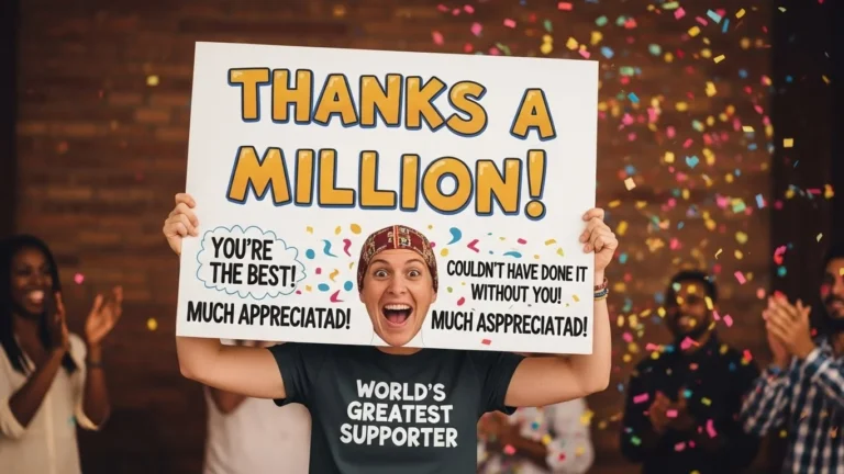other ways to say Thank You for Your Support