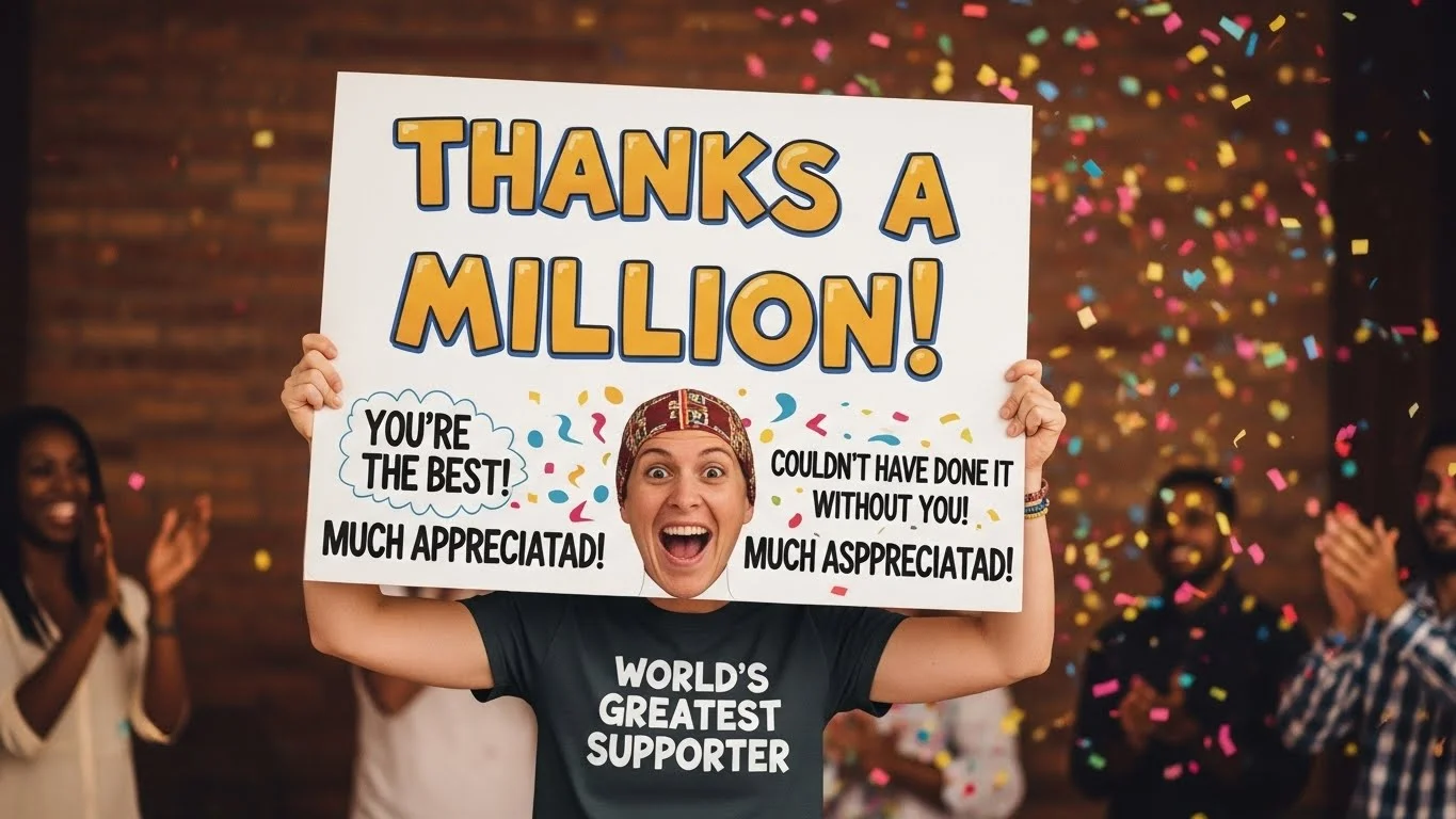 other ways to say Thank You for Your Support