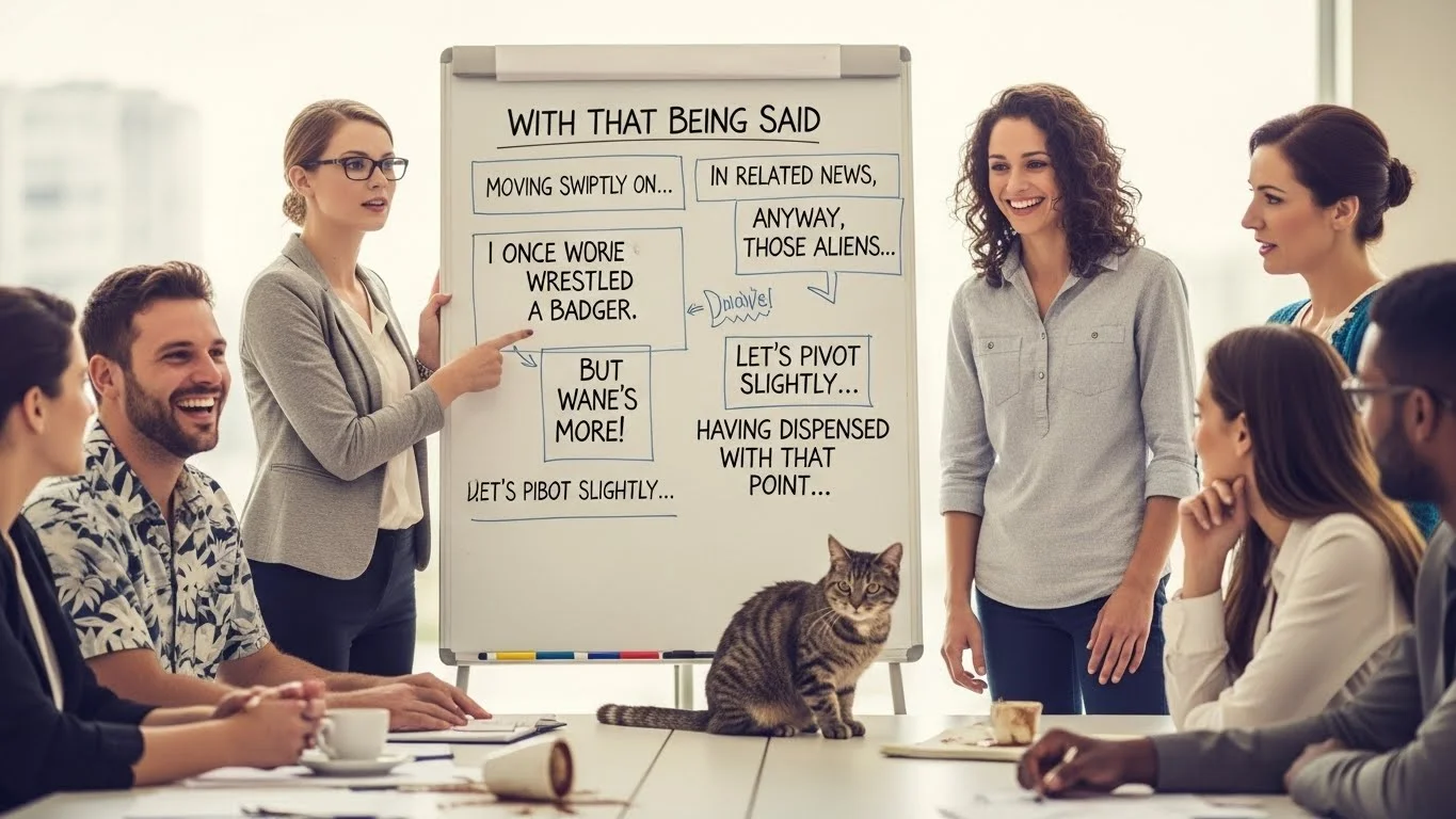other ways to say with that being said 
