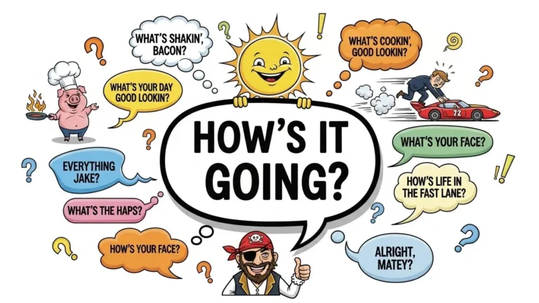 other ways to say How Is It Going