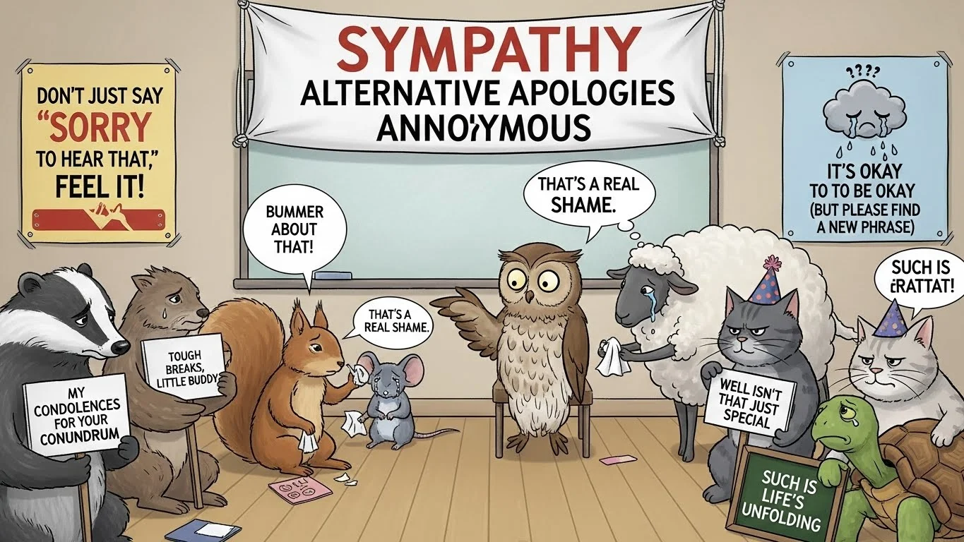 other ways to say sorry to hear that