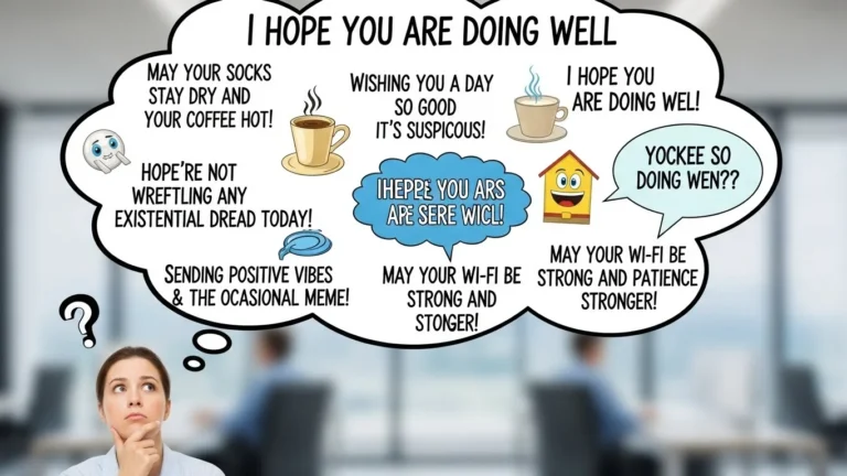 Other Ways To Say “I Hope You Are Doing Well”