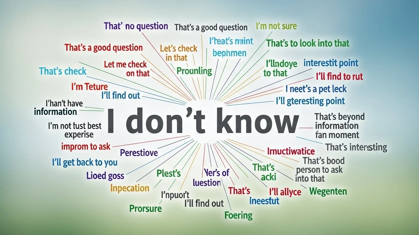 I Don’t Know