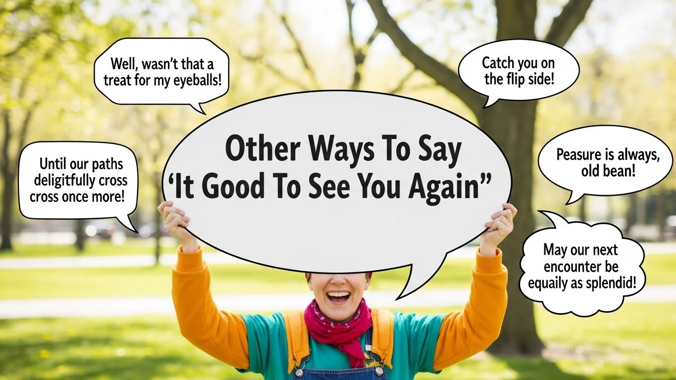 Other Ways To Say It Was Good to See You
