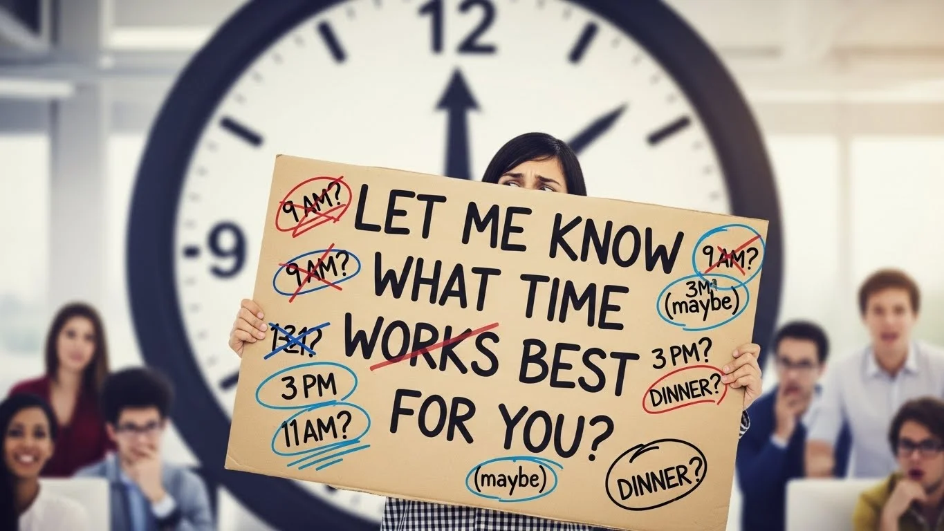 “Let Me Know What Time Works Best For You”