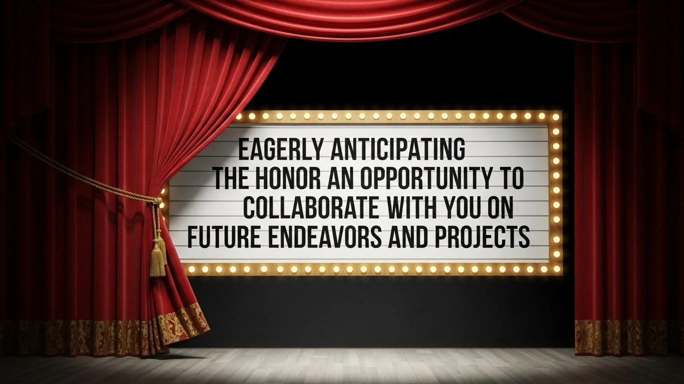 Looking Forward To Working With You