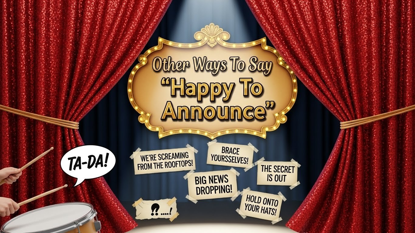 Other Ways To Say “Happy To Announce”
