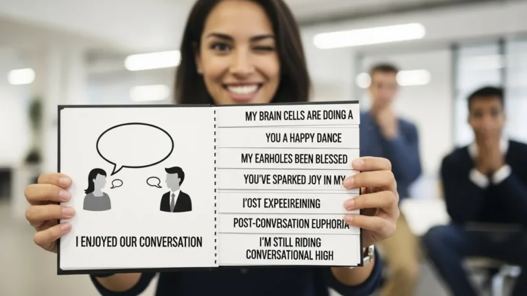 Other Ways To Say “I Enjoyed Our Conversation”