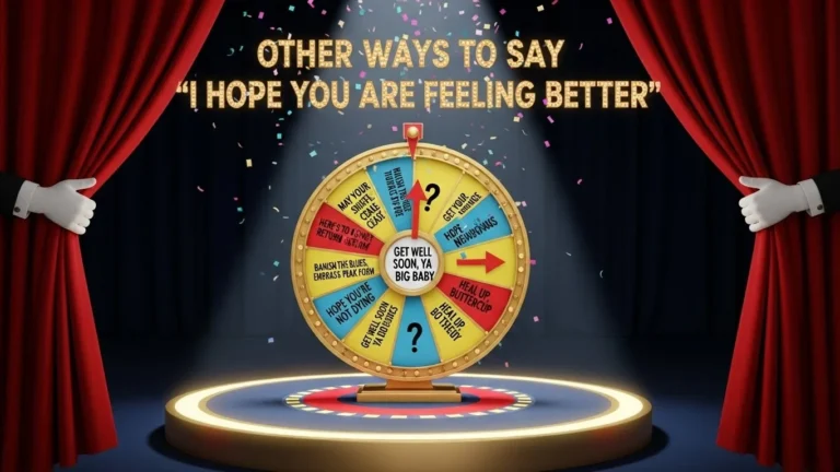 Other Ways To Say “I Hope You Are Feeling Better”
