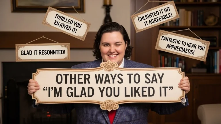 Other Ways To Say “I'm Glad You Liked It”