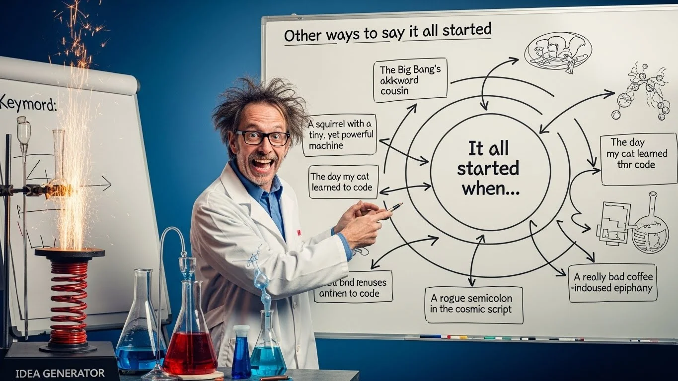 Other Ways To Say “It All Started”