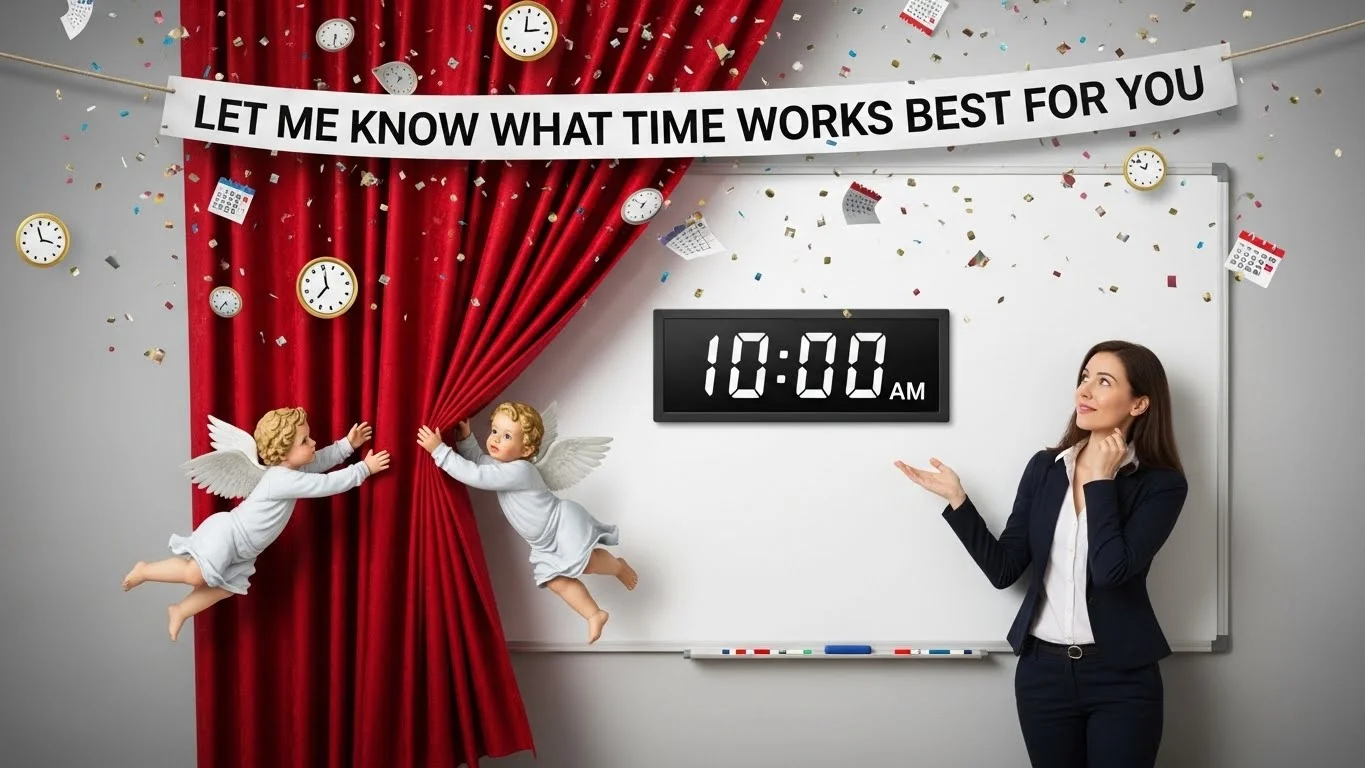 Other Ways To Say “Let Me Know What Time Works Best For You”