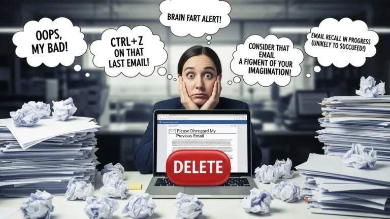 Other Ways To Say “Please Disregard My Previous Email”