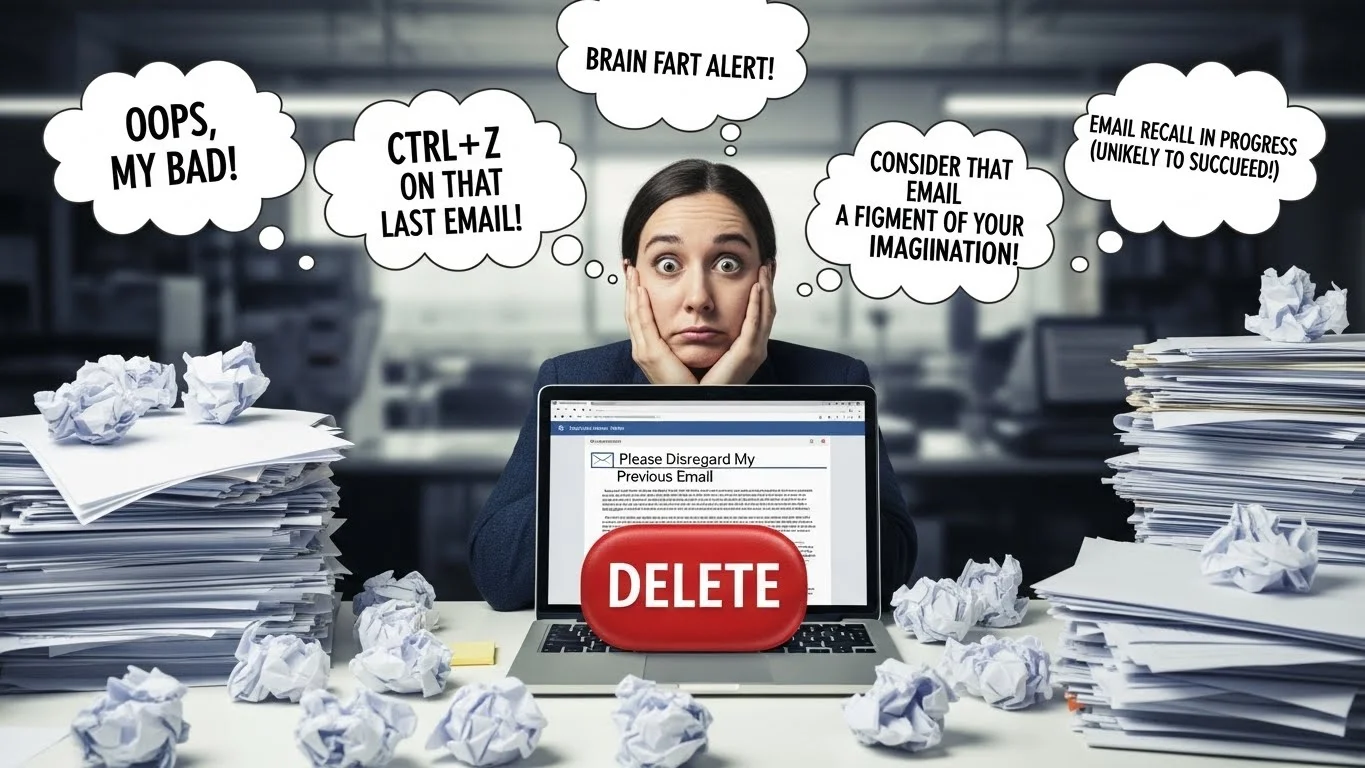 Other Ways To Say “Please Disregard My Previous Email”