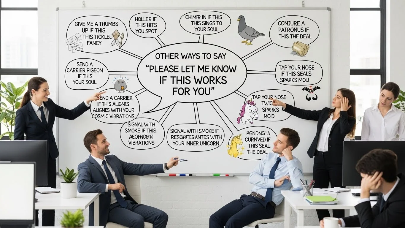 Other Ways To Say “Please Let Me Know If This Works For You