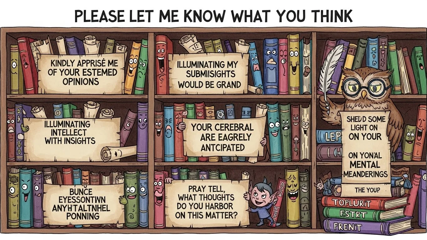 Other Ways To Say “Please Let Me Know What You Think