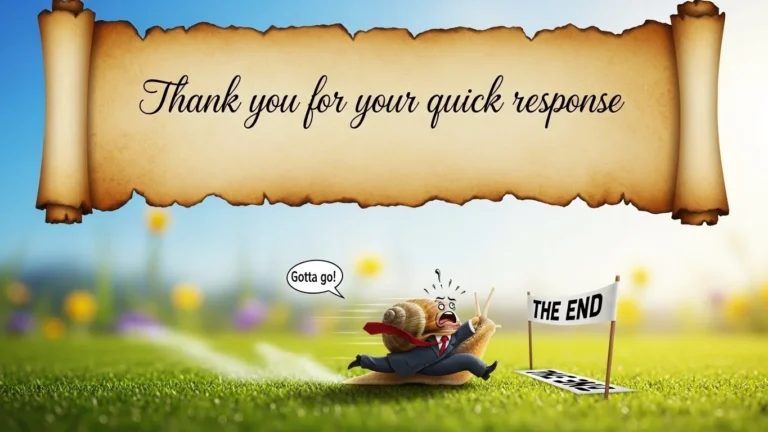 Other Ways To Say “Thank You For Your Quick Response”