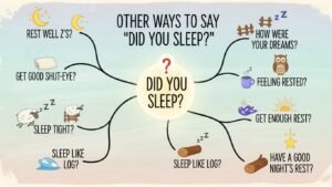 Other Ways to Say “Did You Sleep”