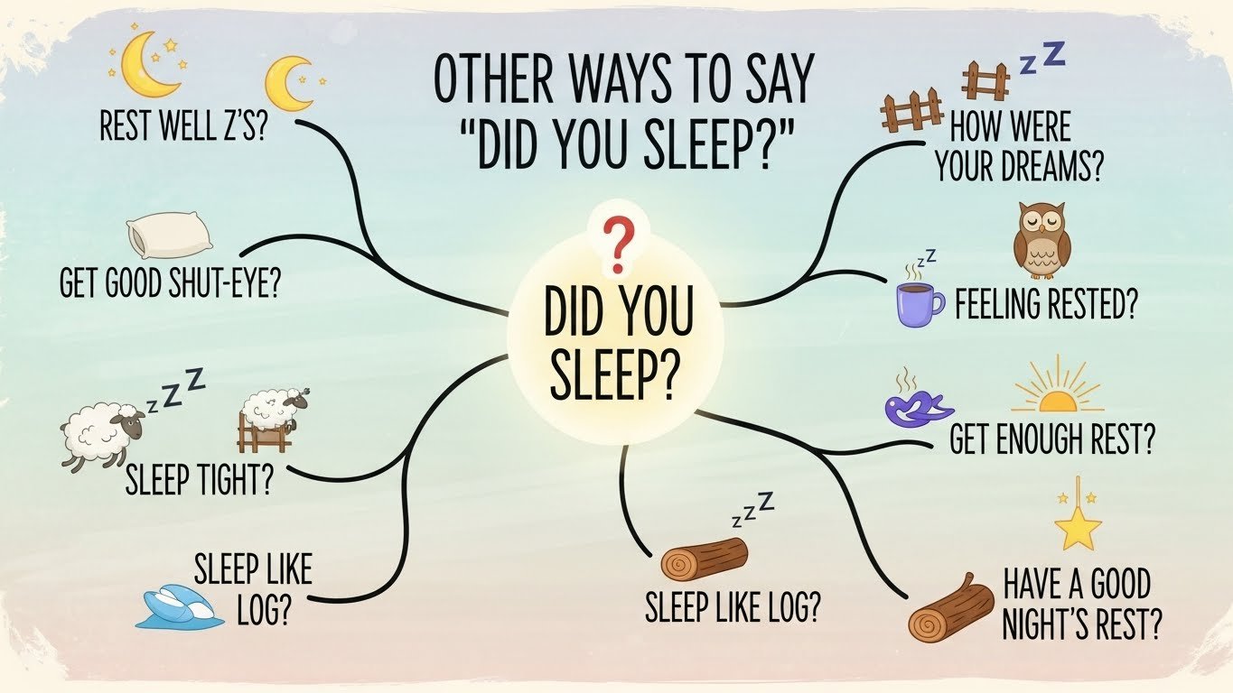Other Ways to Say “Did You Sleep”