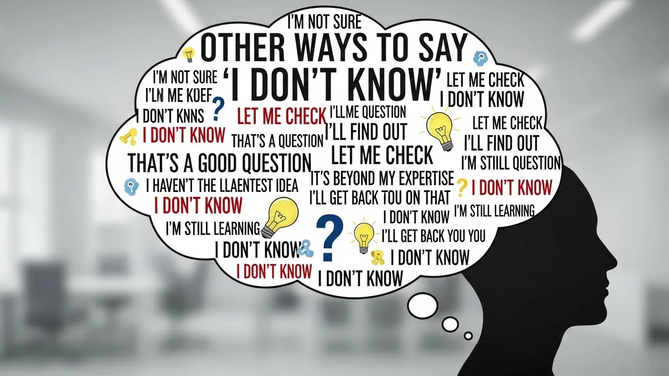 Other Ways to Say “I Don’t Know”
