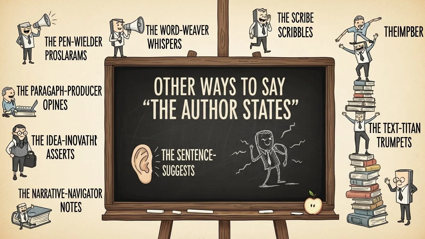 the author states
