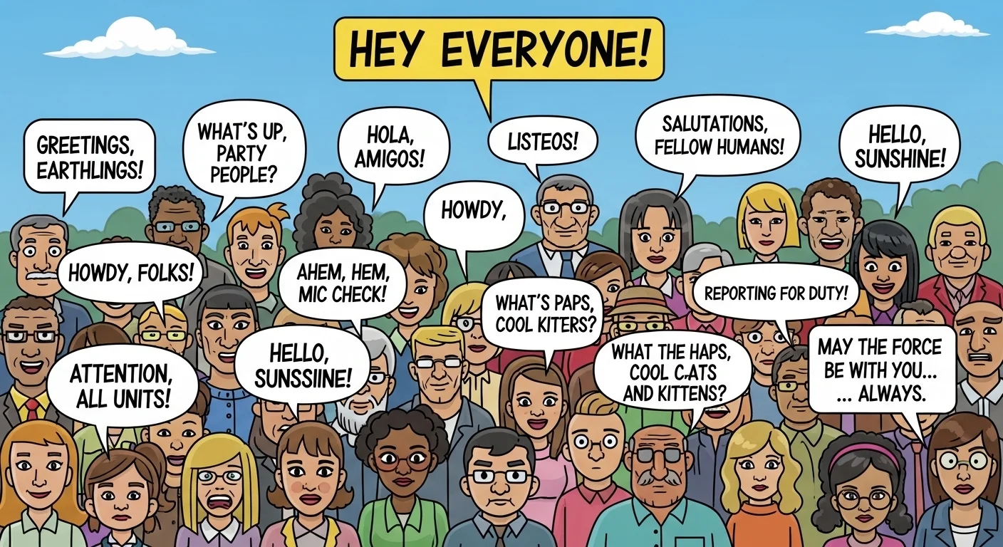 Other Ways To Say Hey Everyone