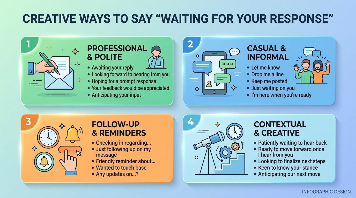 other ways to say im waiting for your response